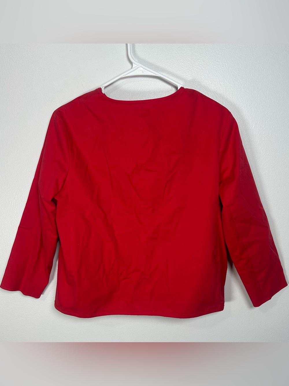 Y2K Vintage Doncaster Red Women's Collarless Jacket and skirt suit set size 8 - Picture 7 of 13